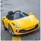 Дитячий електромобіль Bambi Racer Ferrari F8 Tributo M 5860EBLR- Жовтий (M 5860EBLR) - зображення 3