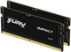 Pamiec Kingston Kingston Fury SODIMM DDR5-4800 32768MB PC5-38400 (Kit of 2x16384) Impact Black (KF548S38IBK2-32) (955555905452411) - Outlet - obraz 1