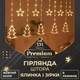 Гирлянда-штора динамическая GarlandoPro 1733072Y звезды и елки 10 фигур 3х0,9 м желтый (125-107-1733072Y) - изображение 3