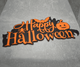 Прикраса до Хеловіну напис Happy Halloween з гарбузом - зображення 2