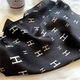 Жіноча хустка бандана шарф пов'язка на шию сумку голову Honey Fashion Accessories чорний (12-240) - зображення 2