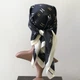 Жіноча хустка бандана шарф пов'язка на шию сумку голову Honey Fashion Accessories чорний (12-240) - зображення 4