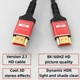 Кабель HDMI 2.1 4K 144Hz (8K 60Hz) 48Gbps, HDR, eARC, 1m (100cm) Black-Red - изображение 5