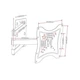 Кронштейн для телевизора на стену 14"-32" HDL-117B настенный крепеж для телевизора консольный - изображение 8