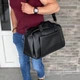 Універсальна сумка спортивна чоловіча дорожня жіноча чорний колір Perla 2.0 - зображення 1