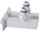 Кран SOLOMON угловой с американкой LUX 8888 1/2" CUBE WHITE 2шт - изображение 1
