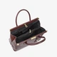Сумка жіноча шкіряна саквояж середня Regina Notte Travel bag 3201 Бордовий - зображення 4
