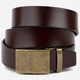 Ремень мужской из натуральной кожи Vintage leather-20264 115 см Коричневый - изображение 1