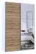 Шкаф купе Doros G-Caiser Белый Дуб Евок 1 ДСП / 1 Зеркало 160х60х240 (42005071) - изображение 2