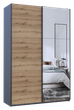 Шкаф купе Doros G-Caiser Графит Дуб Евок 1 ДСП / 1 Зеркало 160х60х240 (42005072) - изображение 4