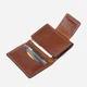 Картхолдер кожаный Grande Pelle leather-11411 Коричневая - изображение 4