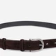 Ремень женский из натуральной замши Vintage leather-20791 129 см Темно-коричневый - изображение 4