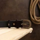 Ремень женский из натуральной замши Vintage leather-20791 129 см Темно-коричневый - изображение 7