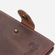 Портмоне кожаное Shvigel leather-16475 Коричневое - изображение 5