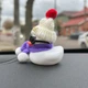 Декор в авто качка біла фіолетовий шарфик - зображення 3