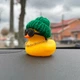 Декор в авто качка в шапочці зеленій - зображення 3