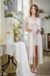 Пеньюар жіночий з прозорої сіточки та мережива Felisiya Lingerie Айворі 85-004 М - зображення 1