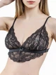 Бюстгальтер женский кружевной мягкая чашка Felisiya Lingerie Черный 2001-170т Оne size - изображение 1