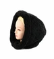 Комплект жіночий капор + рукавички Баранець (One-Size) Чорний - зображення 2