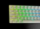 Механическая беспроводная клавиатура Royal Kludge RK61 60% с переключателями hotswap, Type-C, RGB подсветка, 61 клавиша, Синие светчие (раскладка UA - US, QWERTY) белый - изображение 11