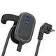Сітковий фільтр Hoco NS7 1x220V+2хUSB+1хType-C PD20W 4000W 1.1М швидка зарядка для устройств Android Iphone Чорний - зображення 4