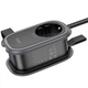 Сітковий фільтр Hoco NS6 1x220V+2хUSB+1хType-C 5V,2.4A 4000W 1.1М підовжувач для пристроїв Android Iphone Чорний - зображення 5