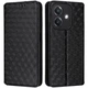 Чохол Deexe Rhombus Book для OPPO A3x / A3 / A40m - Black - зображення 1