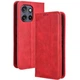 Чехол-книжка Deexe Retro Style для Motorola Edge 50 Neo / Edge 60 Neo - Red - изображение 1