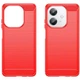 Силіконовий (TPU) чохол UniCase Carbon для OPPO A3x / A3 / A40m - Red - зображення 2