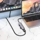 USB Хаб Hoco HB28 Type-C multi-function converter (HDMI+USB3.0+USB2.0+SD+TF+PD) Сірий - зображення 3
