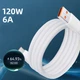 Кабель швидкої зарядки Python USB Type-C 120W 6A White - зображення 2