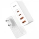 Зарядное устройство BASEUS 100W Quick GaN2 Pro QC4.0+PD3.0 2USB+2Type-C 5A с кабелем Type-C to Type-C 100W 20V/5A 1 м White 047k - изображение 3