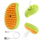 Массажная щетка с USB для вычесывания шерсти у животных UKC Pet Brush расческа с паром для собак и кошек (055k) - изображение 2