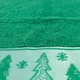 Полотенце махровое Новогоднее Merry Christmas Ёлки GM Textile 40х70см 500г/м2 (Зелёный) - изображение 2