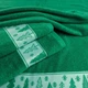 Полотенце махровое Новогоднее Merry Christmas Ёлки GM Textile 40х70см 500г/м2 (Зелёный) - изображение 4