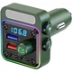 Автомобильный FM-трансмиттер ресивер Aspiring Wave 11 PD 54W LED Bluetooth QC3.0 2хUSB-C 36W Green (WA.7002) - изображение 4