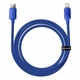 Кабель для iPhone на 1,2м. Type-C to Lightning Crystal Shine Series 2.4A Blue, Baseus для зарядки и передачи данных (CAJY000203) - изображение 4