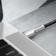 Кабель 2 м. Type-C to Type-C 100W White, Cafule Baseus для зарядки и передачи данных (CATJK-D02) - изображение 2
