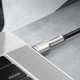Кабель 1 м. Type-C to Type-C 100W White, Cafule Baseus для зарядки и передачи данных (CATJK-C02) - изображение 4