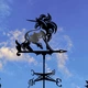 Флюгер маленький на крышу Единорог, ветряк на беседку, колодец, забор - изображение 1