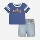 Детский летний комплект (футболка + шорты) для мальчика Levi's 404061070 80 см Синий (1159815366) - изображение 1