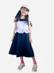 Подростковое школьное платье для девочки Uniqlo 175804333 164 см Синее (1159811318) - изображение 5