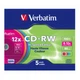 Диск CD Verbatim CD-RW 700Mb 12X SlimBox 5шт Color (43167) - зображення 7
