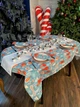 Скатерть водоотталкивающая новогодняя Delux Textil Лесные звери 140 х 110 см (367300) - изображение 1