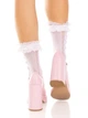 Шкарпетки ажурні з рюшами Leg Avenue ini Bow Lace Anklet Білий 37-43 ( SX1047 ) - зображення 4