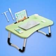 Подставка столик для ноутбука Laptop Table с 4 USB портами фонариком и вентилятором, Салатовый - изображение 1