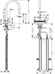 Змішувач для кухонної мийки з висувним душем HANSGROHE AQUNO SELECT M81 73831670, чорний матовий - зображення 2