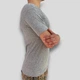 Мужская футболка базовая с широким горлом серая Namaldi 2XL (113-Grey-2XL) - изображение 3