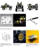 Металлический конструктор Пикап 1010 DIY 206 предметов - изображение 7