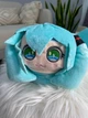 Домашние Тапочки Игрушки Кигуруми Kigurumi Хацуне Мику Мягкие Теплые Для Девочки Голубой 35-41 (Д753204) - изображение 3